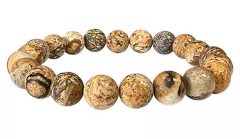 Jasper Landscape Armband A 8mm Perlen