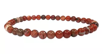 Rotes Jaspis-Armband AB 4mm Perlen