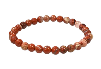 Rotes Jaspis-Armband AB 6-7mm Perlen