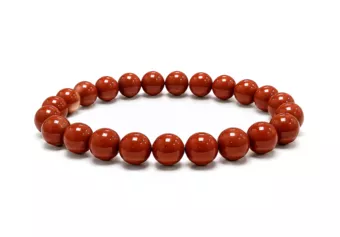 Rotes Jaspis-Armband A 8-9mm Perlen