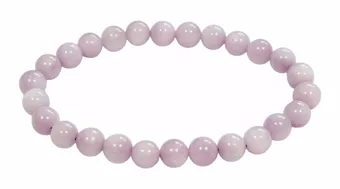 Kunzit-Armband mit Perlen von 6,5–7,5 mm