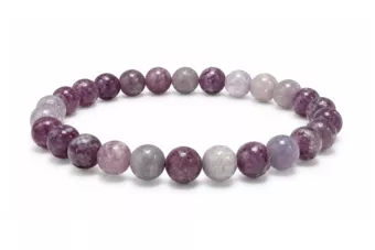 Lepidolith-Armband A 6mm Perlen