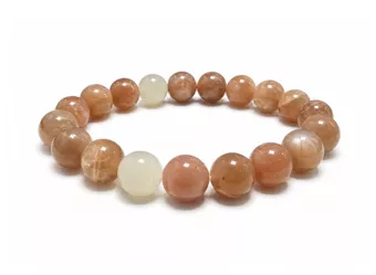 Multicolor-Mondstein-Armband A 10mm Perlen