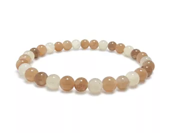Multicolor-Mondstein-Armband AB 6mm Perlen