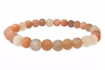 Multicolor-Mondstein-Armband AA 6mm Perlen