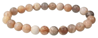Multicolor-Mondstein-Armband AB 8-9mm Perlen