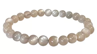 AAA-graues Mondsteinarmband mit 6–6,5 mm großen Perlen
