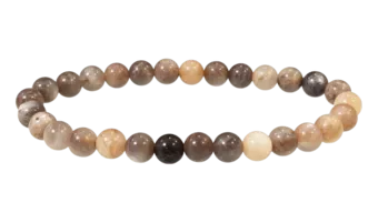 Schwarzes Mondsteinarmband mit 5,7–6,7 mm großen Perlen