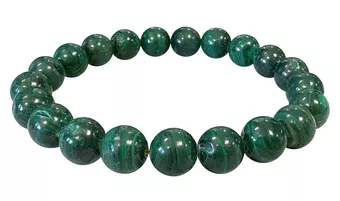 Malachit-Armband A mit 10 mm Perlen