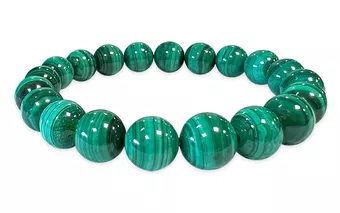 Malachit-Armband AA 9.5-10.5mm Perlen