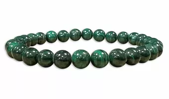 Malachit-Armband A Perlen 6,5-7,5mm