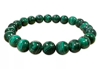 Malachit-Armband A Perlen 8-9mm