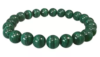 Dunkles Malachit-Armband AAA 8mm Perlen
