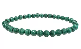 Helles Malachit-Armband AAA 6-7mm Perlen