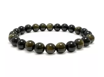 Goldobsidian Armband A Perlen 8 mm