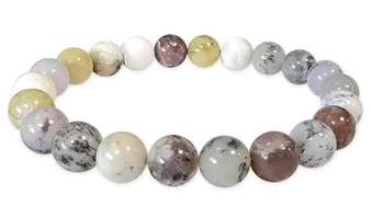Dendritenopal-Armband A 8mm Perlen