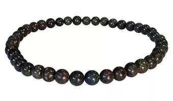 Schwarzer Opal-Armband AA 4-5mm Perlen