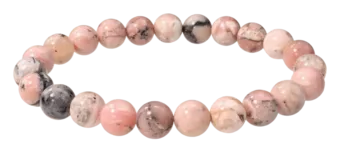 Rosa Opal-Armband AB 8-9mm Perlen