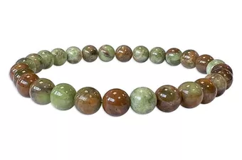 Grüner Opal-Armband A 6mm Perlen