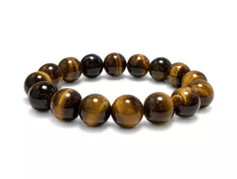 Tigerauge Armband A 12mm Perlen