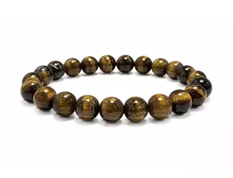 Armband aus Tigerauge A 8 mm Perlen