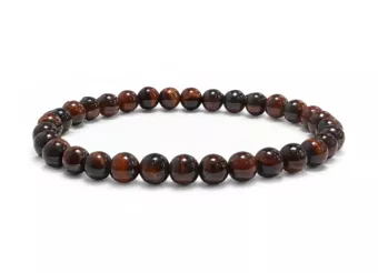 Rotes Tigerauge Armband A Perlen 6 mm