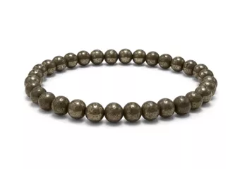 Pyrit-Armband A 6mm Perlen