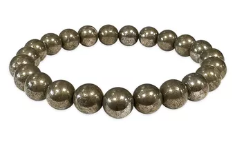 Pyrit-Armband A 8mm Perlen