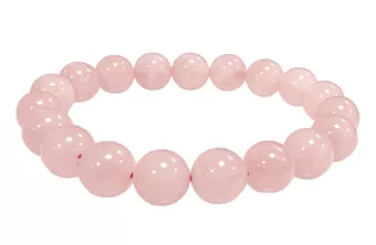 Rosenquarz Armband AB 10mm Perlen