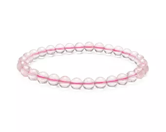 Rosenquarz Armband AA 6-7mm Perlen