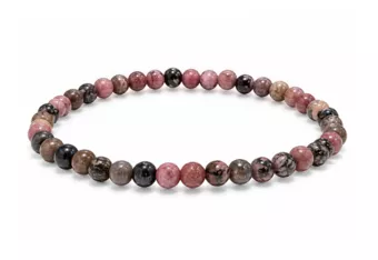 Rhodonit-Armband A 4mm Perlen