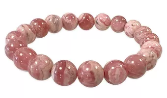 Armband Argentinischer Rhodochrosit AA Perlen 9.5-10.5mm
