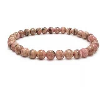 Argentinischer Rhodochrosit-Armband A 5-6mm Perlen