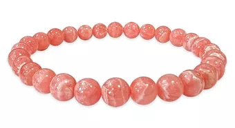 Argentinischer Rhodochrosit-Armband AAA 6-7mm Perlen