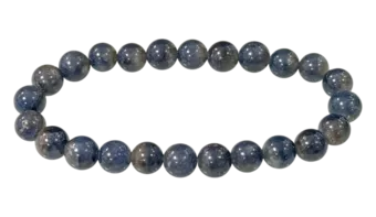 Blaues Saphir-Armband AAA 7-8mm Perlen