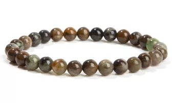 Chinesisches Serpentin-Armband A 6-7mm Perlen
