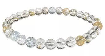 Mehrfarbiges Topas-Armband AA 6mm Perlen