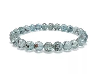 Blauer Topas Armband AAA 6-7mm Perlen