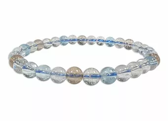 Mehrfarbiges Topas-Armband AAA 6mm Perlen