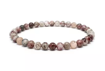 Rosa-Turmalin-Armband A mit 5–6-mm-Perlen