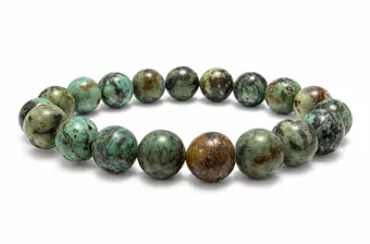 Armband aus natürlichem afrikanischem Türkis AB 10mm Perlen