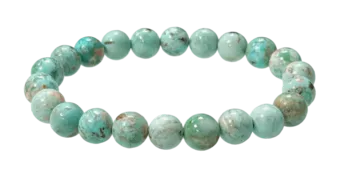 Natürliches peruanisches Türkis-Armband AA-Perlen 8 mm