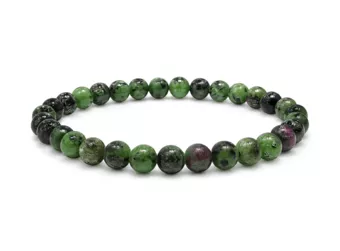 Rubin-Zoisit-Armband A mit 6-mm-Perlen