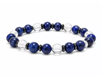 Bergkristall- und Lapislazuli-Armband AA 8mm Perlen