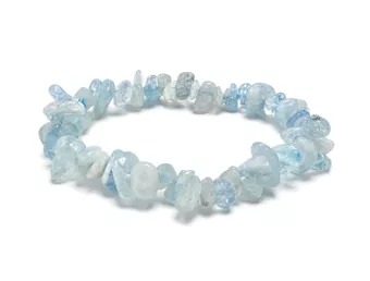 Armband Chips Aquamarin AA 5-8mm