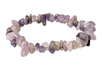 Armband Verjüngter Amethyst A Chips 18cm
