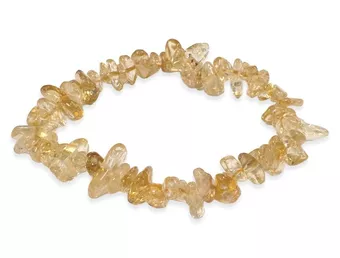 Armband Erhitzte Citrinsplitter 5-8 mm 18 cm