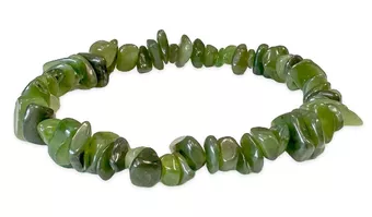 Kanadisches Jade-Nephrit-Splitterarmband AA 5-8mm