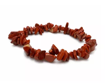 Roter Jaspis AB Splitterarmband 5-8mm
