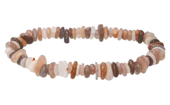 Mehrfarbiges Adular-Mondstein-Armband AA-Chips 5–8 mm 18 cm